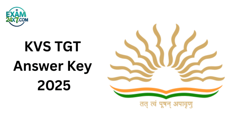 KVS TGT Answer Key 2025