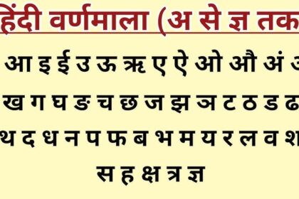 हिंदी वर्णमाला