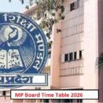 MP Board 12th Time Table 2026