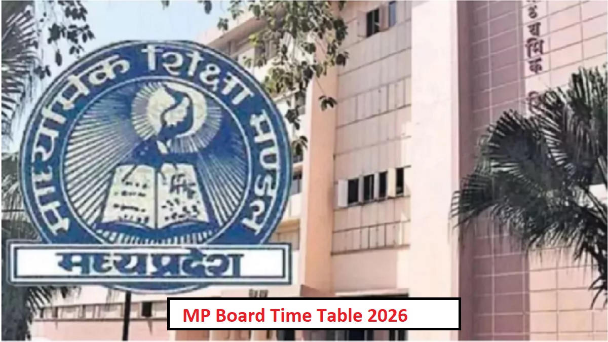 MP Board 12th Time Table 2026