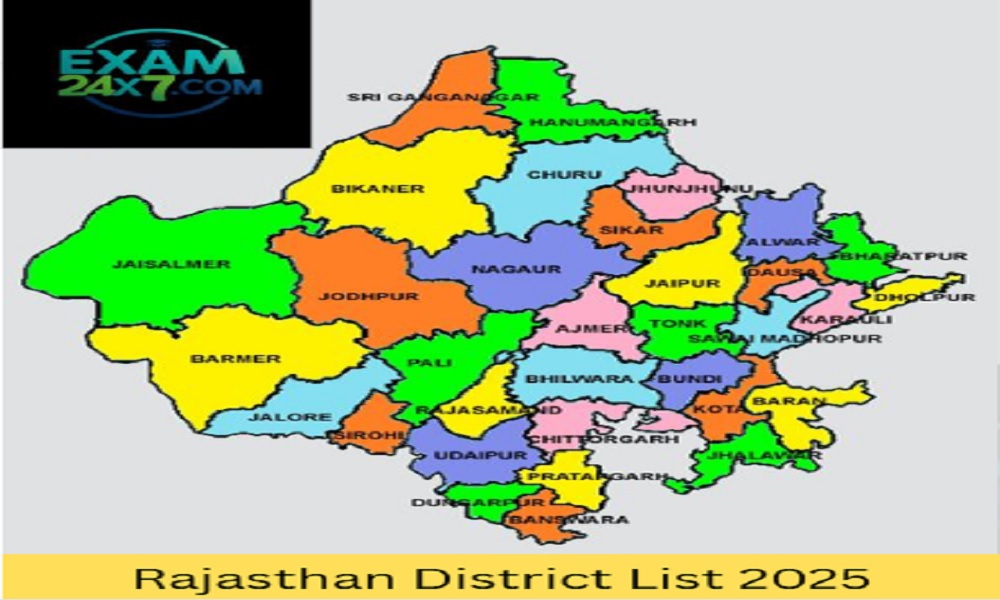 Rajasthan District List 2025: राजस्थान के सभी जनपदों की लिस्ट यहां से करें चेक