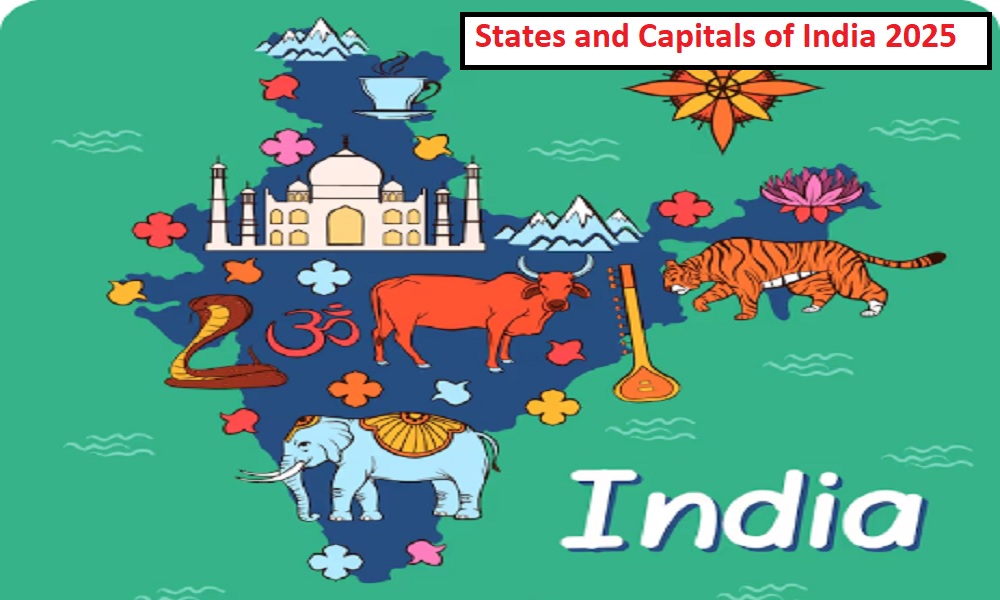 States and Capitals of India 2025