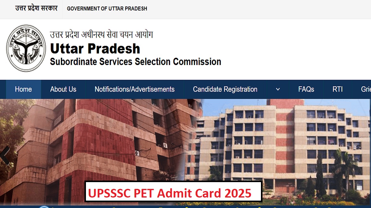 UPSSSC PET Admit Card 2025