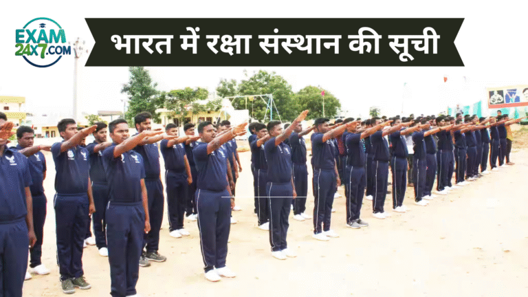 भारत में रक्षा संस्थान की सूची