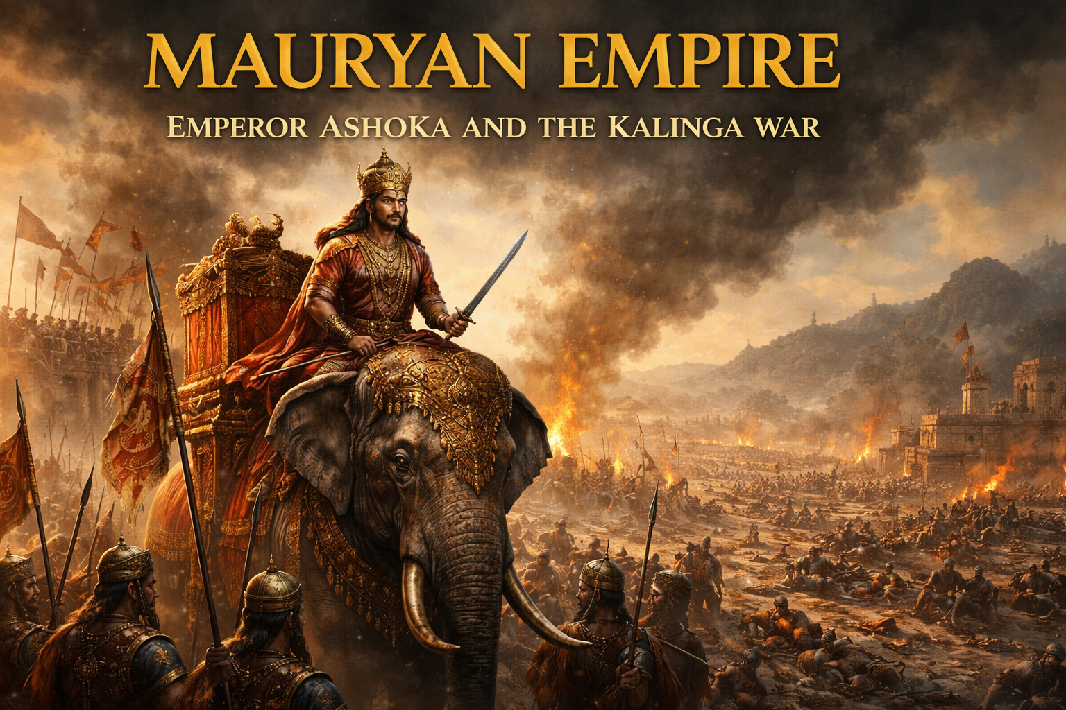 Mauryan Empire: Emperor Ashoka and the Kalinga War, History & Impact