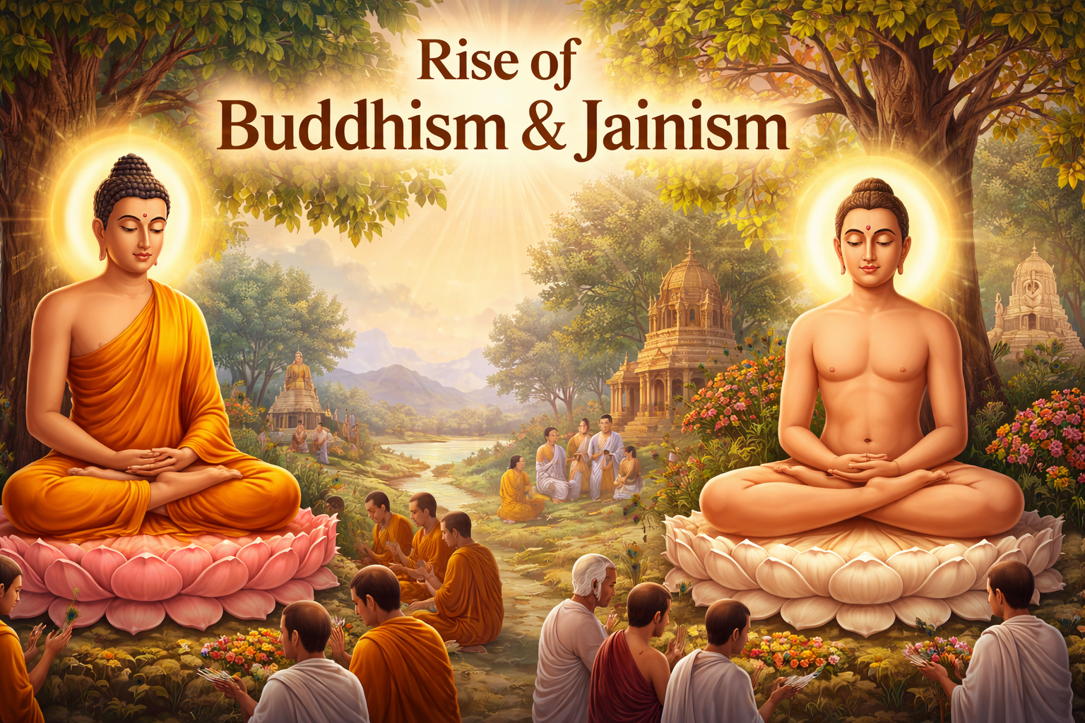 Rise of Buddhism and Jainism: Causes, Teachings, and Impact in Ancient India