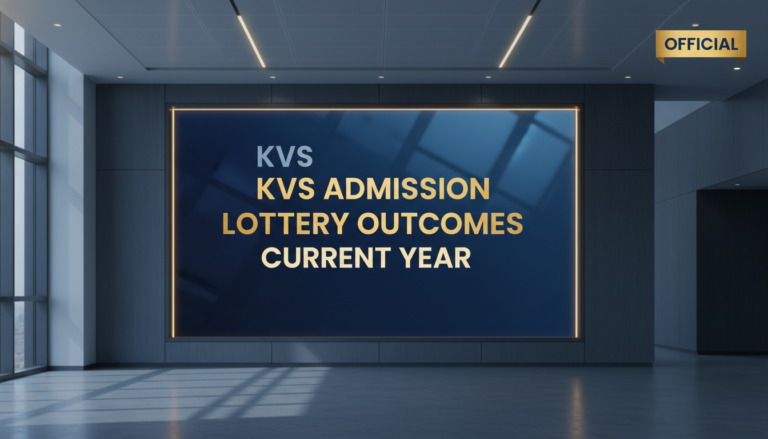 KVS Admission Lottery Result 2026-27: Download Class 1 Selection List PDF