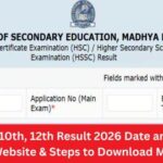 MP Board 12th Result 2026: Direct Link, Date, Time & How to Download