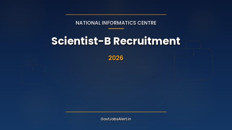 NIC Scientist C & D Recruitment 2026: Apply Online for 153 Vacancies