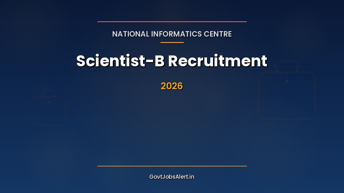 NIC Scientist C & D Recruitment 2026: Apply Online for 153 Vacancies